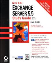 Cover of: MCSE: Exchange Server 5.5 by Richard Easlick