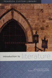 Cover of: Introduction to Literature: Gainesville State College English 1102 - Exploring Language