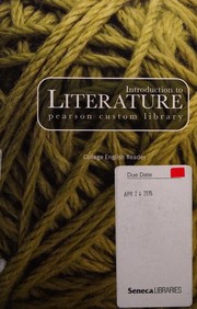 Cover of: Introduction to literature