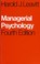 Cover of: Managerial psychology