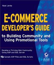 Cover of: E-Commerce Developer's Guide to Building Community and Using Promotional Tools