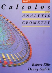 Cover of: Holt calculus with analytic geometry by Robert Ellis