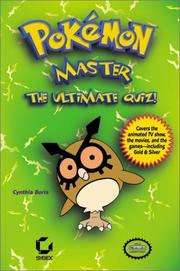 Cover of: Pokemon Master by Cynthia Boris Liljeblad, Joshua Liljeblad