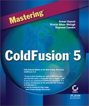Cover of: Mastering ColdFusion 5