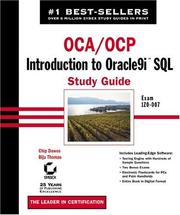 Cover of: OCA/OCP: Introduction to Oracle9i SQL Study Guide