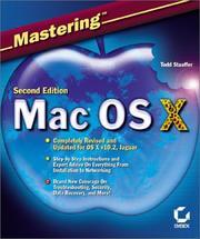 Cover of: Mastering Mac OS X by Todd Stauffer