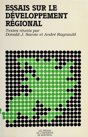 Cover of: Essais sur le développement régional