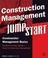 Cover of: Construction management jumpstart