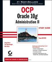 Cover of: OCP: Oracle 10g administration II study guide