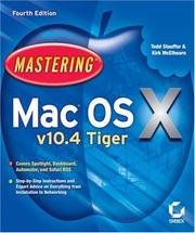 Cover of: Mastering Mac OS X v10.4 Tiger (Mastering) by Todd Stauffer, Kirk McElhearn