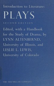 Cover of: Introduction to literature: Plays