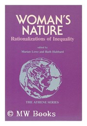 Cover of: Woman's Nature: Rationalizations of Inequality (Athene Series)