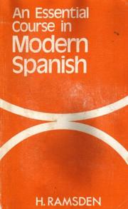 Cover of: An Essential Course in Modern Spanish by H. Ramsden
