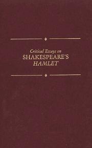 Cover of: Critical essays on Shakespeare's Hamlet by edited by David Scott Kastan.