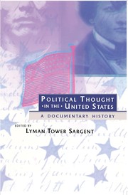 Cover of: Political thought in the United States by edited by Lyman Tower Sargent.