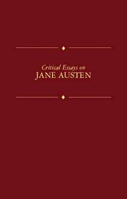 Cover of: Critical essays on Jane Austen