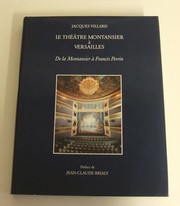 Cover of: Le Théâtre Montansier à Versailles by Jacques Villard
