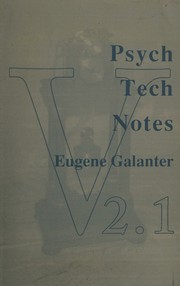 Cover of: Psych tech notes: version 2.1