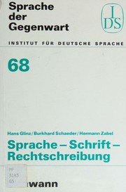 Cover of: Sprache, Schrift, Rechtschreibung