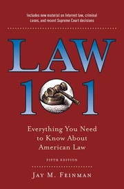 Cover of: Law 101: everything you need to know about American law