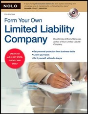 Cover of: Form your own limited liability company by Anthony Mancuso