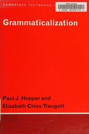 Cover of: Grammaticalization