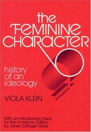 Cover of: FEMININE CHARACTOR REPRNT: History of an Ideology (Blacks in the New World)