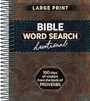 Cover of: Bible Word Search Devotional: 100 Days of Wisdom from the Book of Proverbs