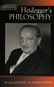 Cover of: Historical dictionary of Heidegger's philosophy.