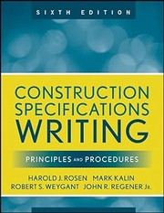Construction specifications writing by Mark Kalin