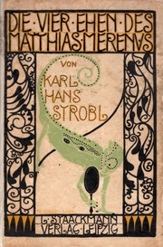 Cover of: Die vier Ehen des Matthias Merenus by 