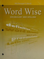 Cover of: Word Wise: Vocabulary and Spelling