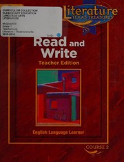 Cover of: Literature: Texas Treasures: Read and Write: English Language Learner: Course 2