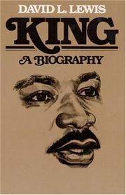 Cover of: King: A BIOGRAPHY (Blacks in the New World)