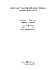 Cover of: Models in Microeconomic Theory: 'He' Edition