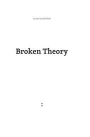Broken Theory by Alan Sondheim