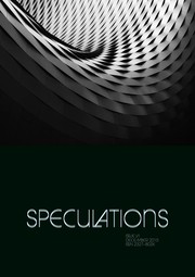 Cover of: Speculations VI by 