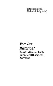 Cover of: Vera Lex Historiae?: Constructions of Truth in Medieval Historical Narrative