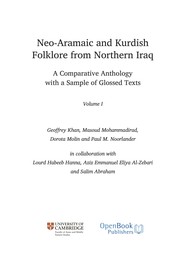 Cover of: Neo-Aramaic and Kurdish Folklore from Northern Iraq: Volume 1 : a comparative anthology with a sample of glossed texts