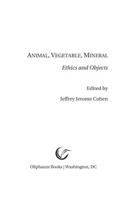 Cover of: Animal, Vegetable, Mineral by 