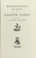 Cover of: Bibliographie des travaux de Gaston Paris.