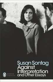 Cover of: Against Interpretation and Other Essays by Susan Sontag