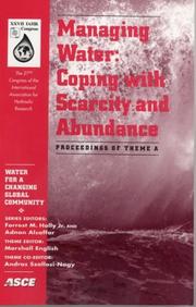 Cover of: Managing water by International Association for Hydraulic Research. Congress