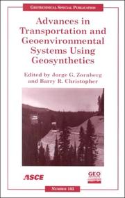 Cover of: Advances in Transportation and Geoenvironmental Systems Using Geosynthetics: Proceedings of Sessions of Geo-Denver 2000 : August 5-8, 2000, Denver, Colorado (Geotechnical Special Publication)