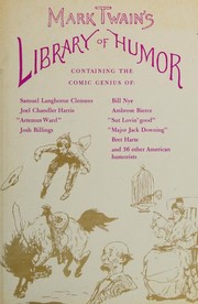 Cover of: Mark Twain's Library of Humor by 
