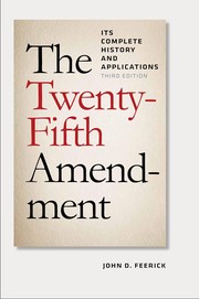 Cover of: Twenty-Fifth Amendment by John D. Feerick