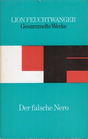 Cover of: Der falsche Nero by Lion Feuchtwanger