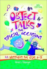 Cover of: Object Talks For Special Occasions | Verna Kokmeyer