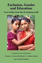 Cover of: Exclusion, gender and education: case studies from the developing world
