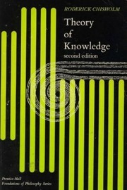 Cover of: Theory of knowledge by Chisholm, Roderick M.